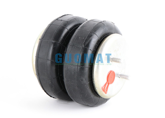 مزدوج ملتف من Firestone Air Spring Bellow 255-1.5 Air Connection 3 / 8NPT وسائد هوائية مطاطية