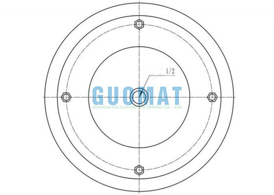 GUOMAT 12X2 Air Spring Flange Assembly SP1541 Dunlop FD 412-22 DS Contitech Industrial Air Bag