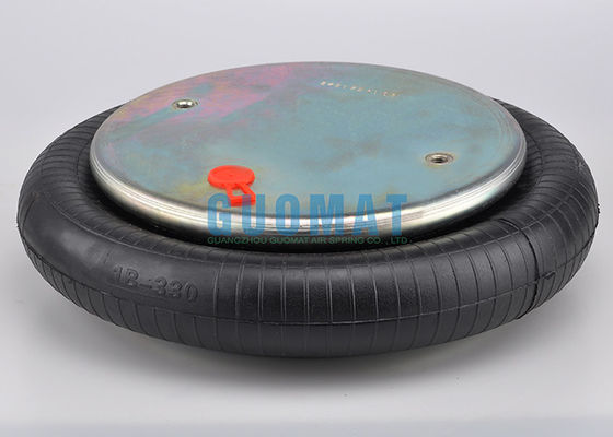 المرجع FS330-11 CI Contitech Single Convolution Air Actuator 1 / 4NPTF Gas Hole Rubber Air Spring