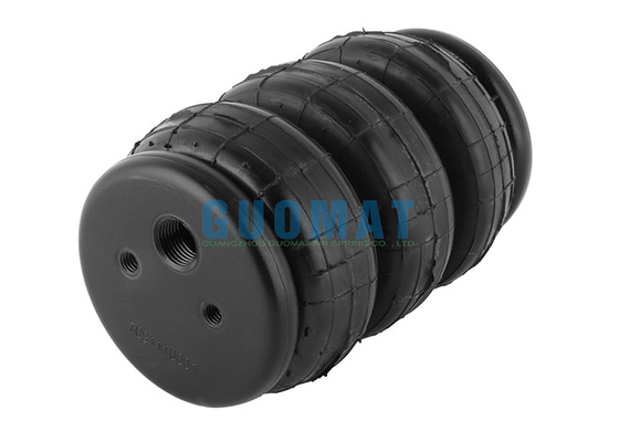 3B2300 3E2300 Triple Bellow Suspension Air Spring 187mm ارتفاع كيس الهواء العالمي لمحور المقطورة