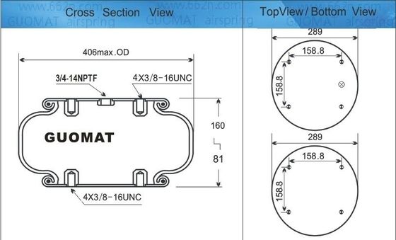 W01M586100 الربيع الهوائي الملتف واحد GUOMAT NO.1B53014 3/4 NPT مدخل الهواء