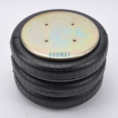 الربيع الهوائي الصناعي 4xM10 المسمار GUOMAT NO. 3B7383-3/8 Bellow No.3B383 القطر الطبيعي 351mm