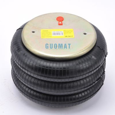 1/4NPT مدخل الهواء المطاط الهوائي الملتف ثلاثي M10X1.5 Guomat Air Spring 3B5617