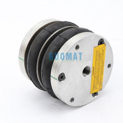 Dunlop الربيع الهوائي الملتف مزدوج 4 1/2X2 مطاطي مع لوحة الألومنيوم