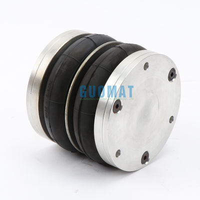 Dunlop الربيع الهوائي الملتف مزدوج 4 1/2X2 مطاطي مع لوحة الألومنيوم