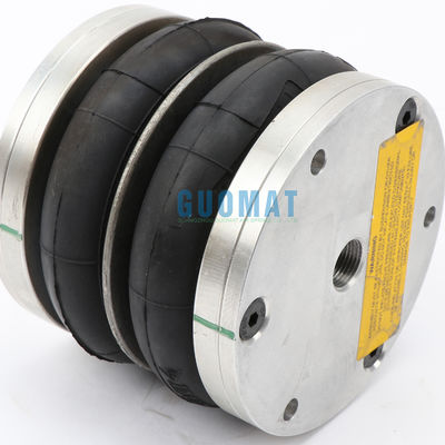 Dunlop الربيع الهوائي الملتف مزدوج 4 1/2X2 مطاطي مع لوحة الألومنيوم