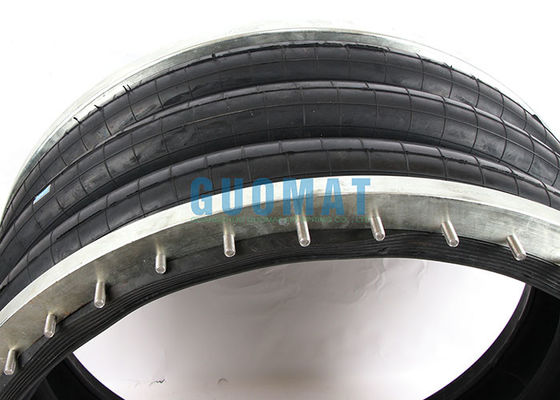 كيس الهواء الصناعي الملتف الثلاثي 384mm نوع اللفافة تعليق الركوب الهوائي الربيع