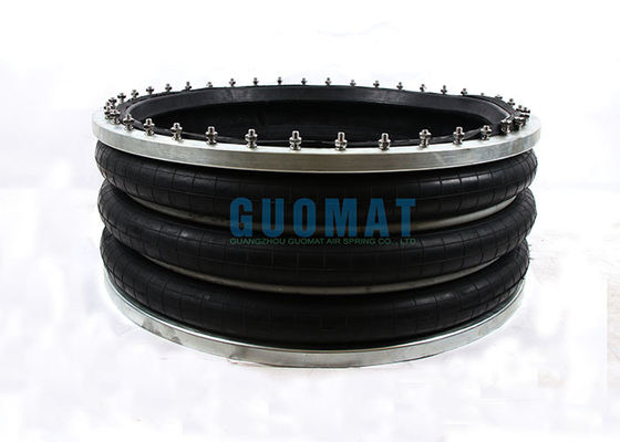 كيس الهواء الصناعي الملتف الثلاثي 384mm نوع اللفافة تعليق الركوب الهوائي الربيع