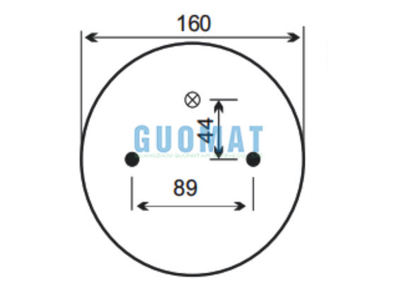 الربيع الهوائي الملتوي المزدوج 2B9-253 Goodyear W01-358-6945 Firestone Air Suspension