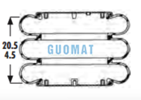 Durable Rubber Air Bellow W01-358-7845 Firestone 3B14-450 Goodyear Air Spring Assembly