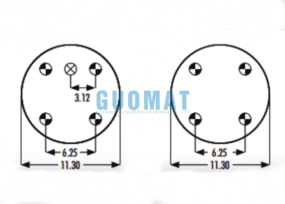Durable Rubber Air Bellow W01-358-7845 Firestone 3B14-450 Goodyear Air Spring Assembly