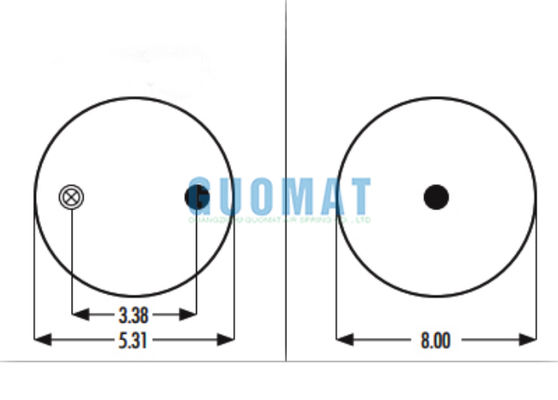 1R8-034 أكياس هواء مطاطية من جوديير W01-358-5710 زنبرك تعليق هوائي للشاحنات من فايرستون