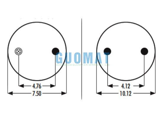 W01-358-9415 نوابض هوائية لشاحنات Firestone 1R11-018 نظام تعليق هوائي Goodyear