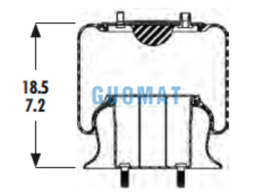 W01-358-9415 نوابض هوائية لشاحنات Firestone 1R11-018 نظام تعليق هوائي Goodyear