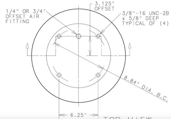Yl-2B15-377 زنبرك هوائي صناعي إنيدين مزدوج ملتوي منفاخ هواء زنبركي 2B15-377