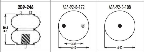 فايرستون W01-358-6932 2B9-246 Goodyear Air Spring