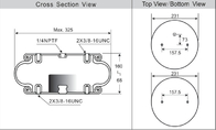 W01-358-7009 نظام التعليق الهوائي النابض بالهواء الملتوي 1B12-301 SAF Holland