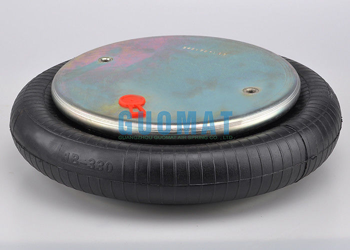 المرجع FS330-11 CI Contitech Single Convolution Air Actuator 1 / 4NPTF Gas Hole Rubber Air Spring