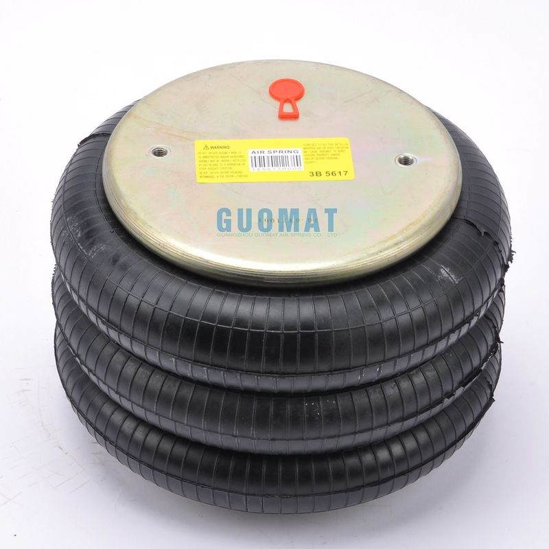 1/4NPT مدخل الهواء المطاط الهوائي الملتف ثلاثي M10X1.5 Guomat Air Spring 3B5617