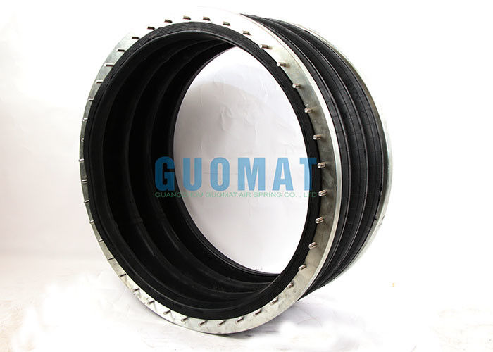 كيس الهواء الصناعي الملتف الثلاثي 384mm نوع اللفافة تعليق الركوب الهوائي الربيع