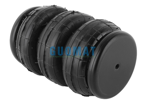 3B2300 3E2300 Triple Bellow Suspension Air Spring 187mm ارتفاع كيس الهواء العالمي لمحور المقطورة