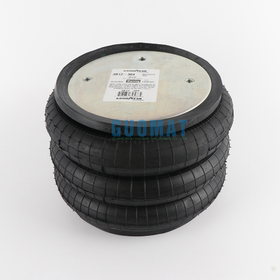 قطع غيار السيارات 3B12-304 Goodyear Air Spring Cross W01-358-8013 Air Spring ثلاثة أكياس هوائية مغلفة FT330-29 Ci 1/4 NPT