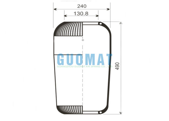 713N Contitech الحافلة الهواء الربيع 9066 Goodyear المطاط الهواء