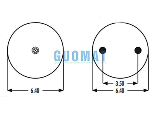 2B9-230 Goodyear استبدال الربيع الهوائي 578-92-3-202 المطاط الصناعي