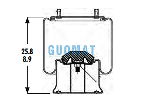 1R14-201 Goodyear نوابض هوائية لشاحنات الخدمة الشاقة 566-28-3-020 نظام تعليق هوائي