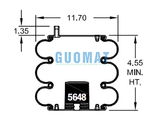 FT 330-29 703 أكياس الهواء الصناعية للشركات W01-358-7990 Firestone
