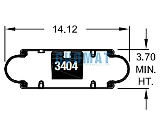 W01-358-7105 فايرستون مطاط صدمة هوائية نمط 113 عزل اهتزاز صناعي كيس هواء