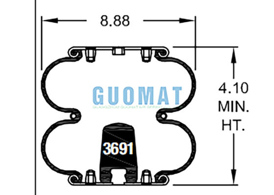 وسائد هوائية صناعية فايرستون FD 200-19 310 كونتي تيك زنبرك هوائي مطاطي