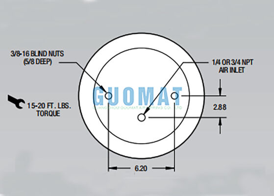 ممتص صدمات زنبرك هوائي Firestone Airide W01-358-9400 لنظام التعليق بالشاحنات