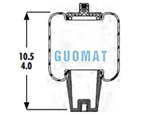 1S5-006 Goodyear Sleeve Air Spring ASC-08-7-005 For Truck Cab Air Suspension