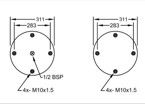 W01-R58-4068 Firestone Industrial Air Springs منفاخ 16 × 3 DUNLOP SP 2141
