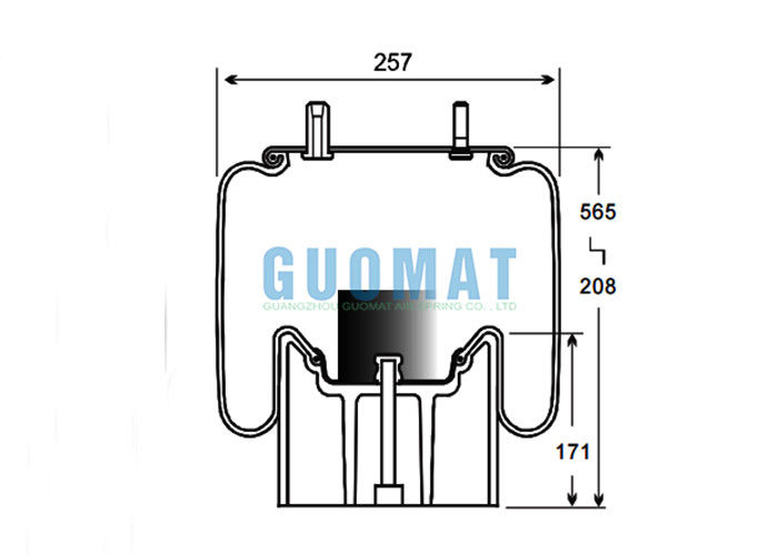 1R11-773 شاحنة غوديير المتحركة لوب الربيع الهوائي W01-M58-6317 Firestone تعليق المطاط المعلقة