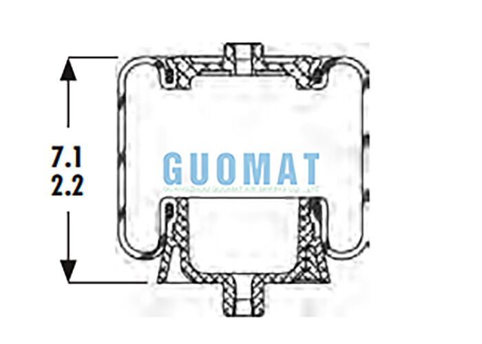 1S4-067 كاب نابض هوائي جودير ASC-08-7-137 استبدال كيس هواء نظام التعليق للشاحنات