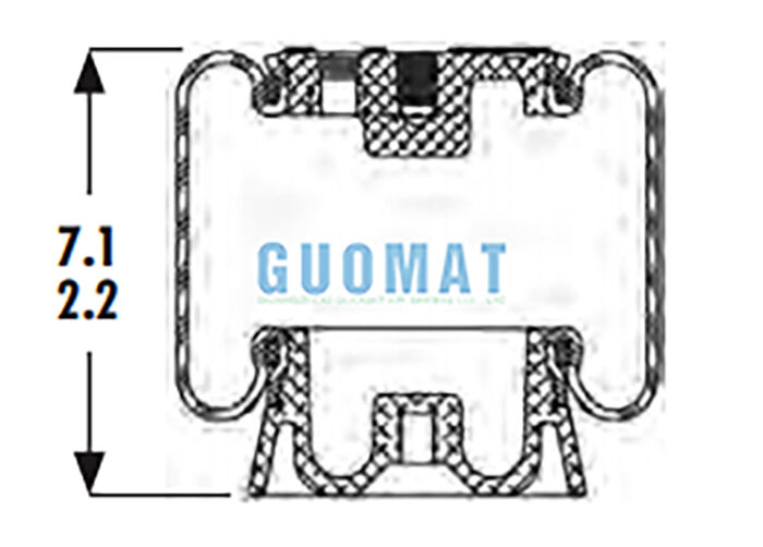 1S4-123 جودير زنبرك هواء المقصورة ASC-08-7-15 ممتص صدمات هواء لنظام تعليق مقعد السائق في الشاحنة