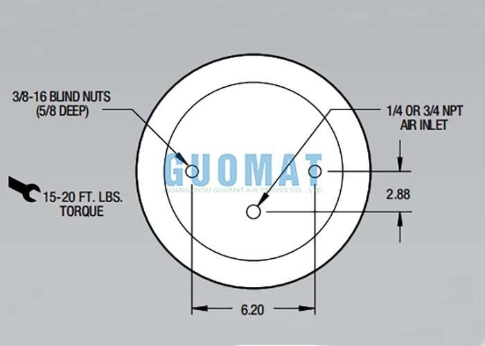 1T15M-2 Firestone Style Air Shock W01-358-9042 Air Suspension Springs For Shock Absorption