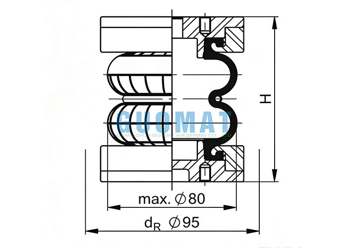 FD 22-4 DI CR Contitech المطاط الصناعي الربيع الهوائي EB-80-45 FESTO أسطوانة