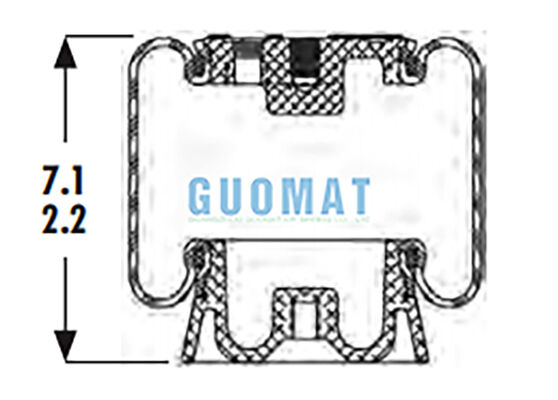 1S4-123 جودير زنبرك هواء المقصورة ASC-08-7-15 ممتص صدمات هواء لنظام تعليق مقعد السائق في الشاحنة