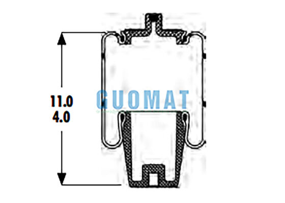 1S4.5-107 ASC-08-7-194 Goodyear مطاطية كيس الهواء تعليق W023587080 Firestone هواء الربيع للشاحنة والمركبة